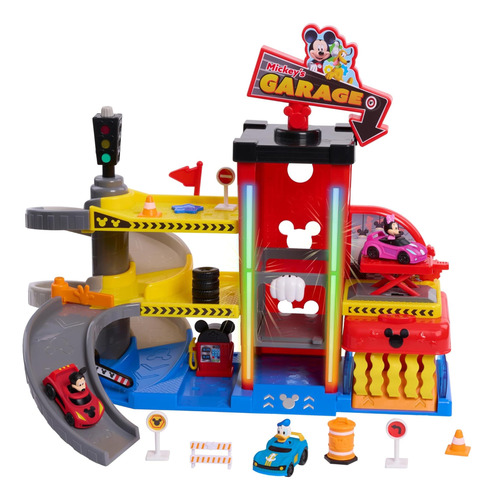 Disney Junior Mickey Mouse Ready Para Correr Garaje De Autos