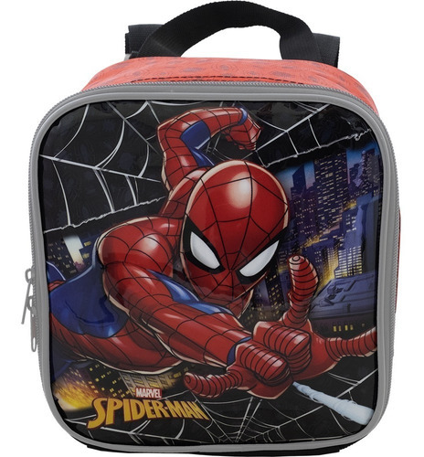 Lancheira Spider Man X1 Xeryus Cor Preto Spiderman