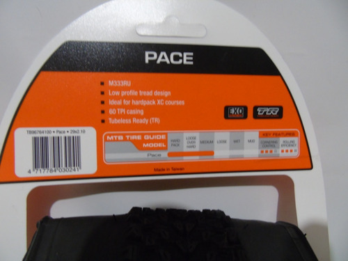 Imagen 8 de 9 de Llanta Tubeless Ready 29*2.10 - Maxxis Pace - Exo - Tr -2c