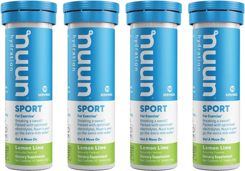 Nuun Sport 40 Tabletas Limón Hidratantes Con Electrolitos