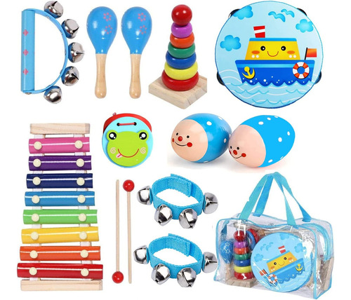 Juegos De Instrumentos Musicales Para Niños, 12 Piezas De In