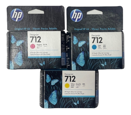 Cartuchos Hp 712 Kit X3 C-m-y Originales