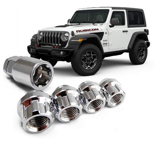 Birlos Tuercas Seguridad Jeep Wrangler 2018 Y Posteriores 