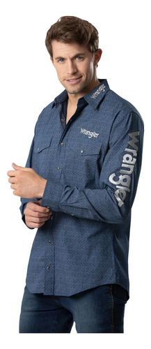 Camisa Vaquera Clásica Wrangler Manga Larga Hombre 742