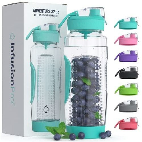Infusión Pro 32 Oz Fruta Infuser Water Bottle With Ww8me