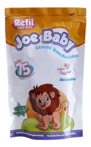Lenço Umedecido Joe Naby Refil Para Pote 75 Unidades Kit C/4