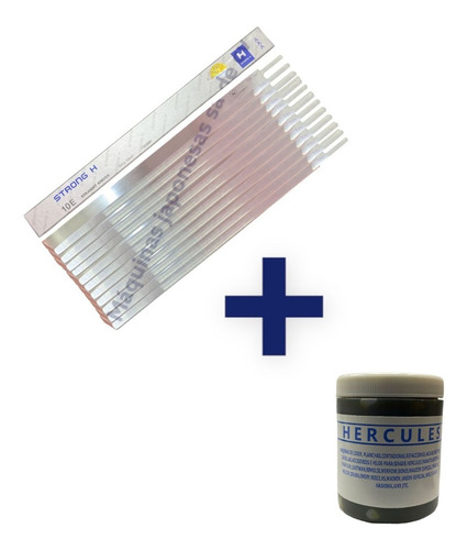 Imagen 1 de 5 de Grasa Lubricante + 12 Cuchillas Cortadora De Tela 10 PuLG