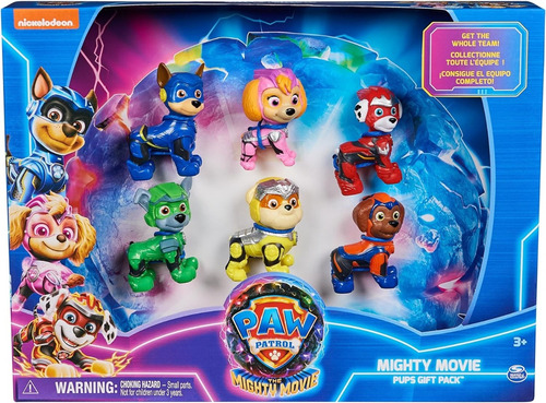 Figuras Paw Patrol X6 Personajes The Mighty Movie