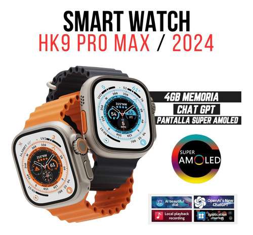 Reloj Inteligente Hk9 Ultra 2 Modelo 2024