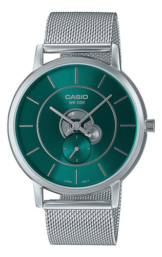 Reloj Casio Mtp-b130m-3a Acero Hombre Plateado