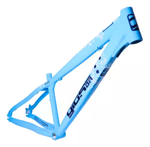 Quadro Gios Frx Evo Colmeia Bike 26 Dh Grau Azul Claro Rosa