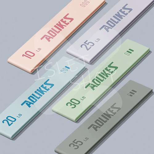 Mox !. Kit De 5 Ligas De Resistencia Elásticas For Yoga Y