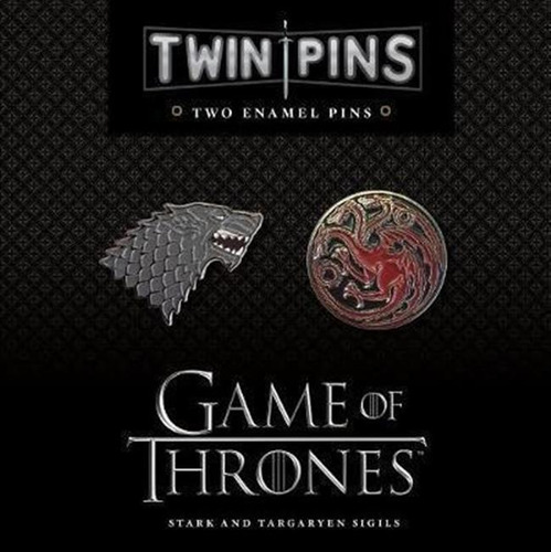 Game Of Thrones Twin Pins: Stark And Targaryen Sigils - C...