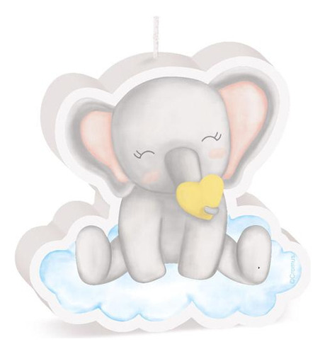 Vela Bichinhos Baby Elefantinho 1un 25010123 Oportunidade
