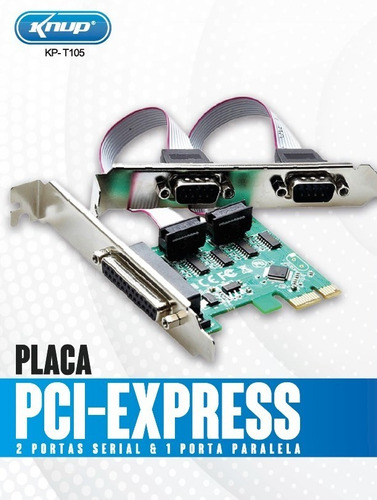 Imagem 8 de 8 de Placa Serial Rs232 Pci-e Express X1 Com 2 Portas Serial Db9