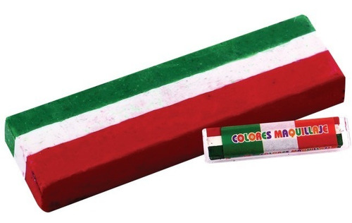 Gis Tricolor Maquillaje México Fiestas Patrias (5 Piezas)