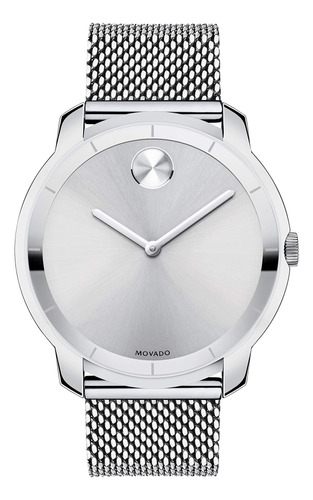 Reloj Fino De Acero Inoxidable Movado Para Hombre Con Estamp