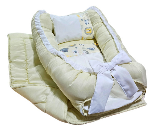 Nidito Para Bebe + Almohada + Funda + Sabana + Acolchado