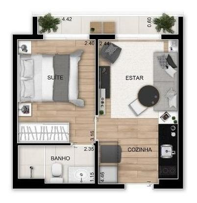 Imagem 4 de 7 de Apartamento Novo Com 1 Dormitório Na Bela Vista - 23469