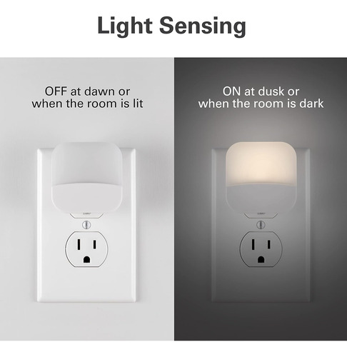 Luz Nocturna Led Sensor Atardecer Amanecer Para Dormitorio