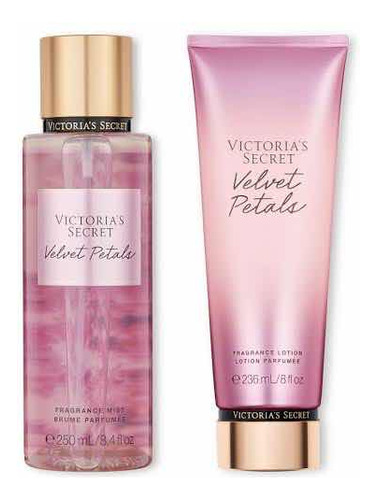 Victorias Secret Velvet Petals Set Crema Y Colonia Nuevo