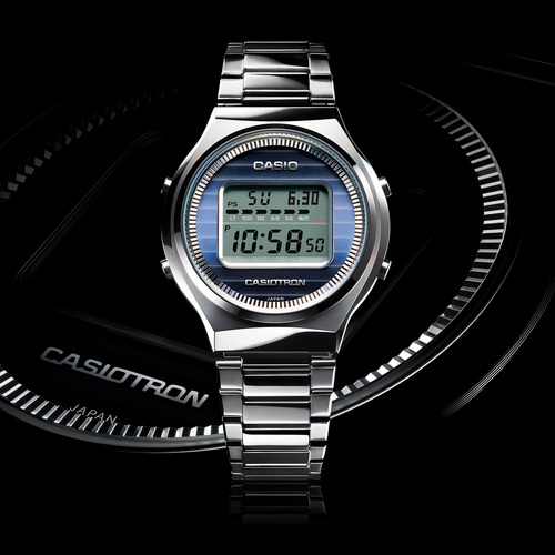 Relógio Casio TRN-50-2a masculino em aço prateado