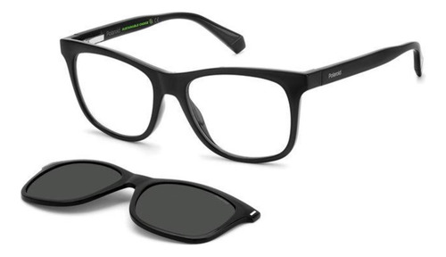 Lentes Polaroid Clip On Pld6202/cs 807 Black Polarizado