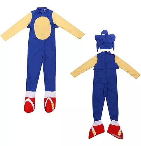 Fantasia Sonic - Cosplay Infantil