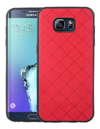 Funda Para Samsung Galaxy S6 Egde Plus De Color Rojo Rojo Liso