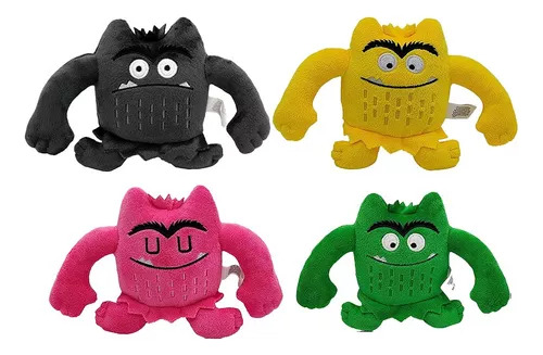 Un Conjunto De Peluches Moody Little Monster The Color Monst