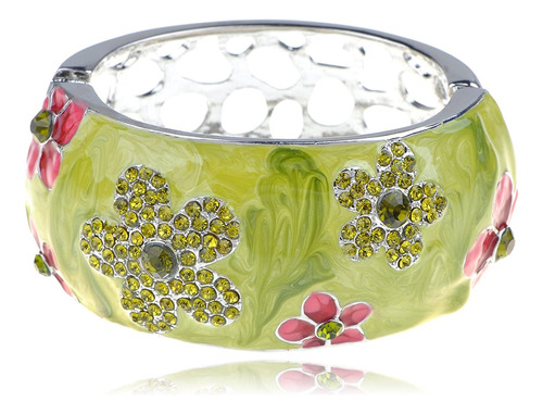 Pulsera De Flores De Alilang Brazalete De Flores De Cristal 