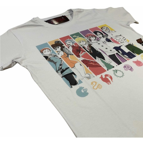 Imagen 3 de 8 de Remera Oficial Dtg Seven Deadly Sins Nanatsu Gastovic Anime