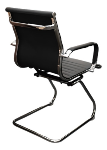 Sillón Aluminum Trineo Recepción Ecocuero S22 Tisera