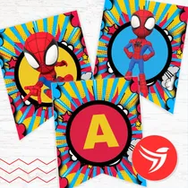 Comprar Kit Imprimible Decoración Candy Bar Spidey Texto Editable