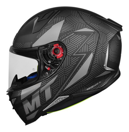 Capacete Mt Revenge 2 Status Cinza Preto Fosco Revenge2