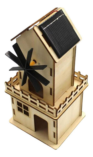 Kit De Maqueta De Molino De Viento Solar Para Casa, Montaje