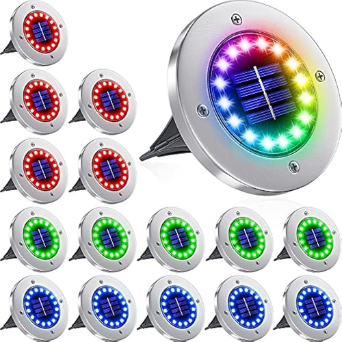 Nfesolar Luces Solares Para Exteriores 16 Paquetes, 16 Led L