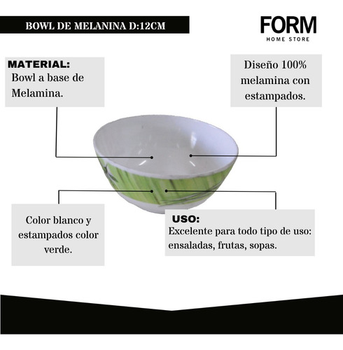 Bowl De Melamina D:12cm