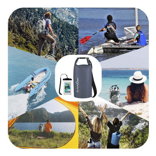Mochila Impermeable Saco Seco Flotante Para Kayak 40l 30l 20