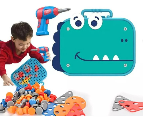 Juguete Puzzles 2d, 3d Herramienta Tornillos Taladro