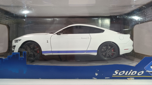 Blanco Mustang Shelby Gt500 2020 1 18 Marca Solido 