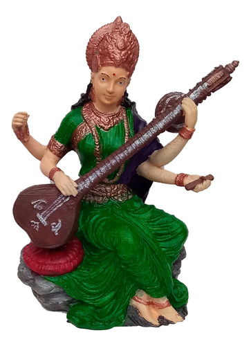 Figura De La Diosa Saraswati 30cm