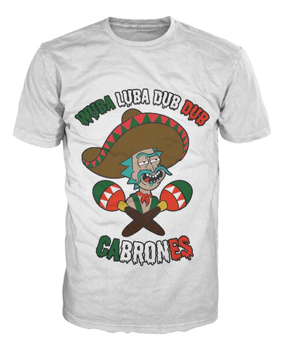 Camiseta Rick Y Morty Mexican Serie Tv Clasica