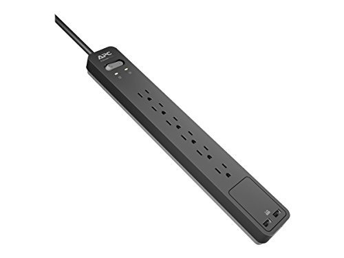 Apc 6 Outlet Surge Protector Power Strip With Usb