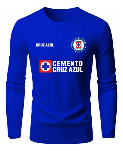 Jersey cruz azul manga larga sale
