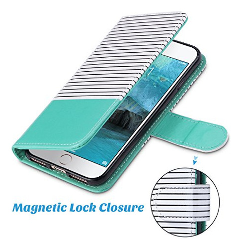 Cartera Ulak Para iPhone 8, Funda Tipo Cartera Para iPhone S