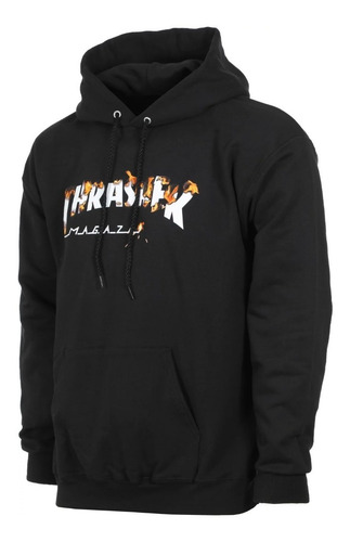 Sudadera Thrasher Intro Burner Hood Black