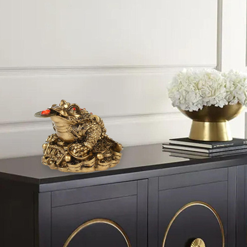Estatua De Rana De Dinero Feng Shui, Rana De Riqueza