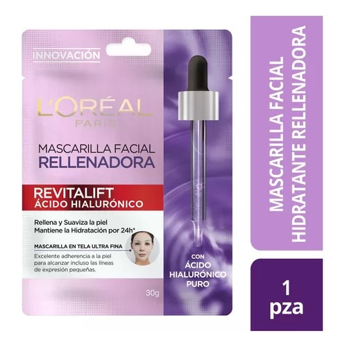 Mascarilla Revitalift Acido Hialuronico Loreal Paris 