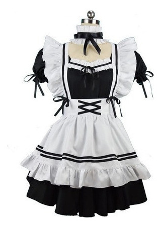 Disfraz Cosplay Traje De Criada Lolita Kawai, Vestidos De Ha